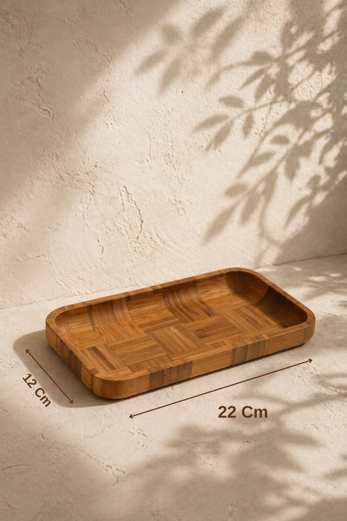 Bambu Karedesen Tepsi ve Sunumluk  Tepsi 22*12 Cm