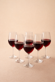 6'lı Kristal Cam Şarap Kadeh Seti - 460 ML