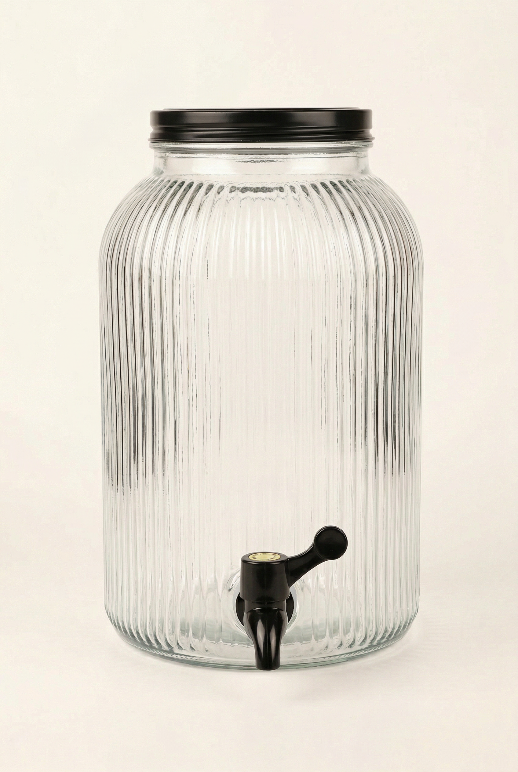 4 Litre Rölyefli Cam Sebil & Şerbetlik