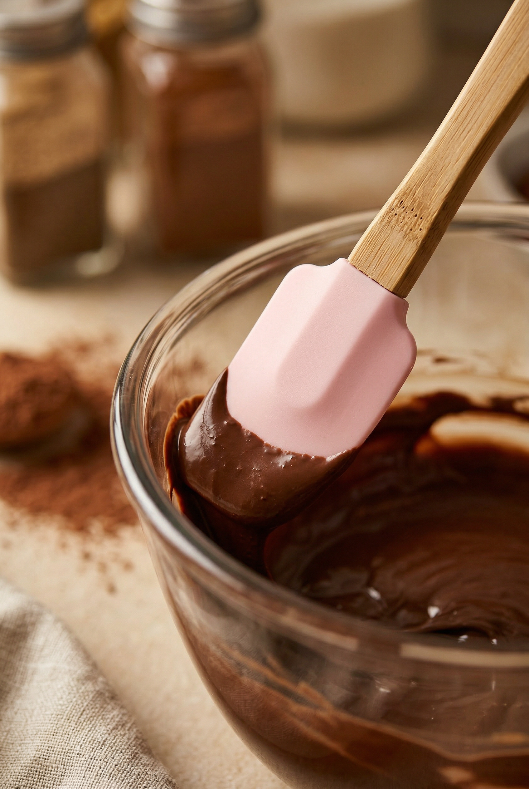 5 Parça Bambu Saplı Silikon Pişirme Seti