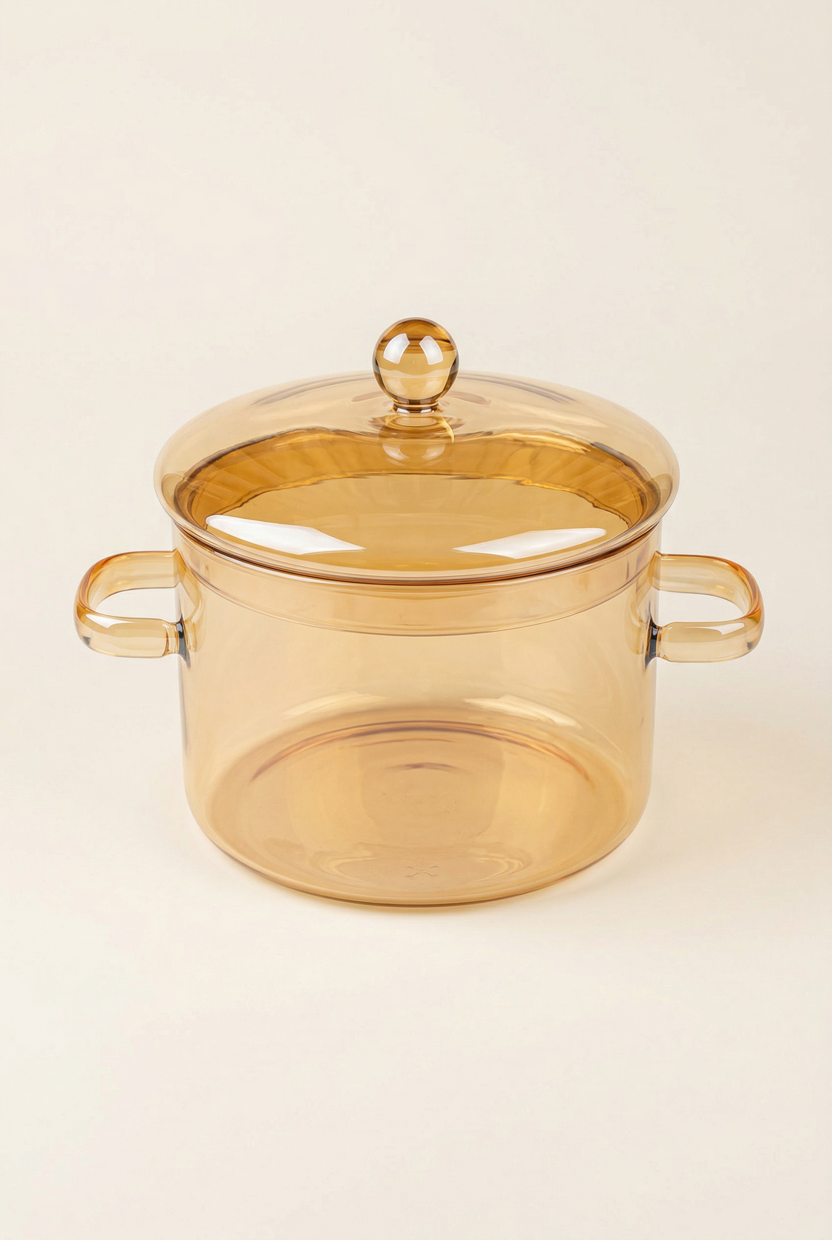 Ateşe Dayanıklı Borosilikat Cam Tencere - 1,9 Litre - Gold
