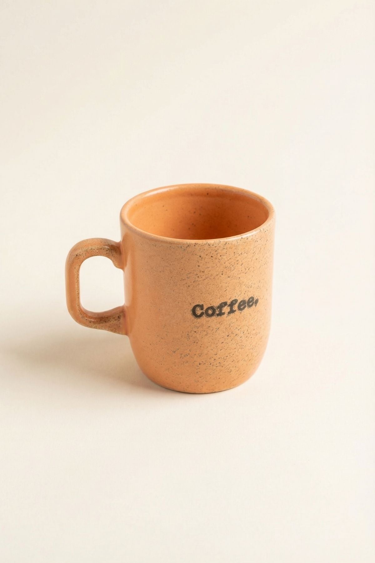 Coffee Retro Desen Kupa 250 ML - Turuncu