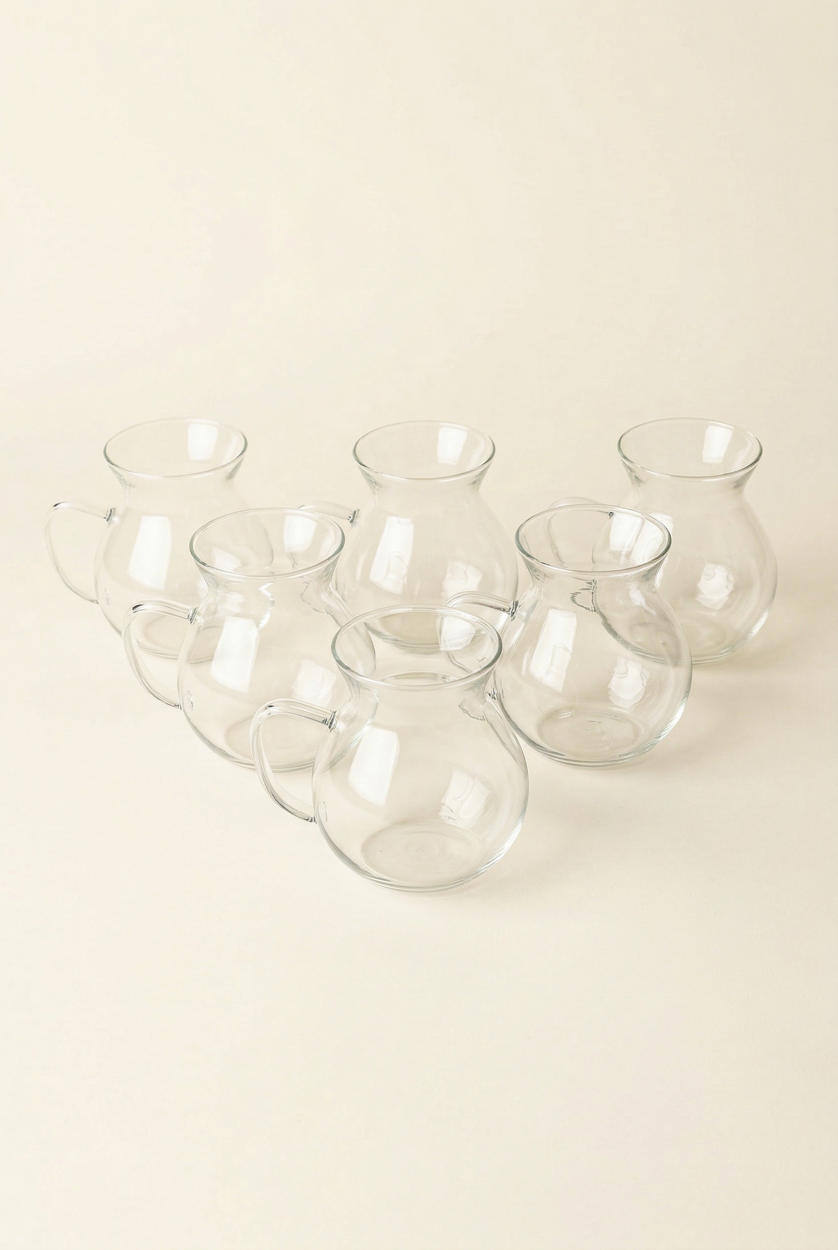 6’lı Tombik Cam Çay Bardağı Seti - 200 ML