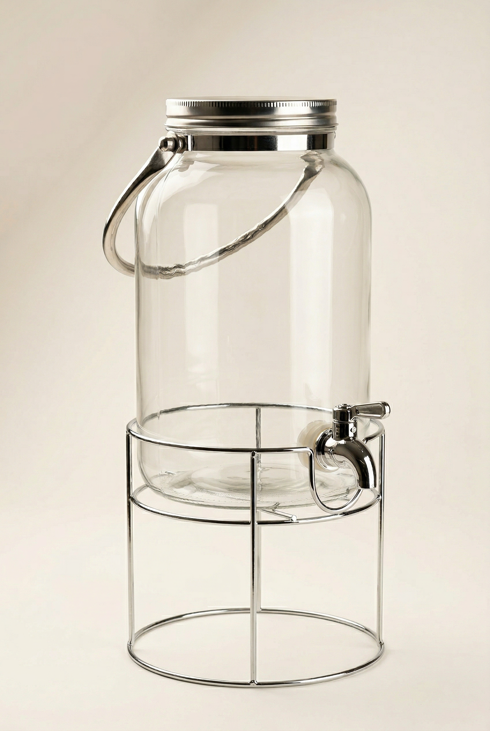 4 Litre Metal Ayaklı Cam Sebil & Şerbetlik