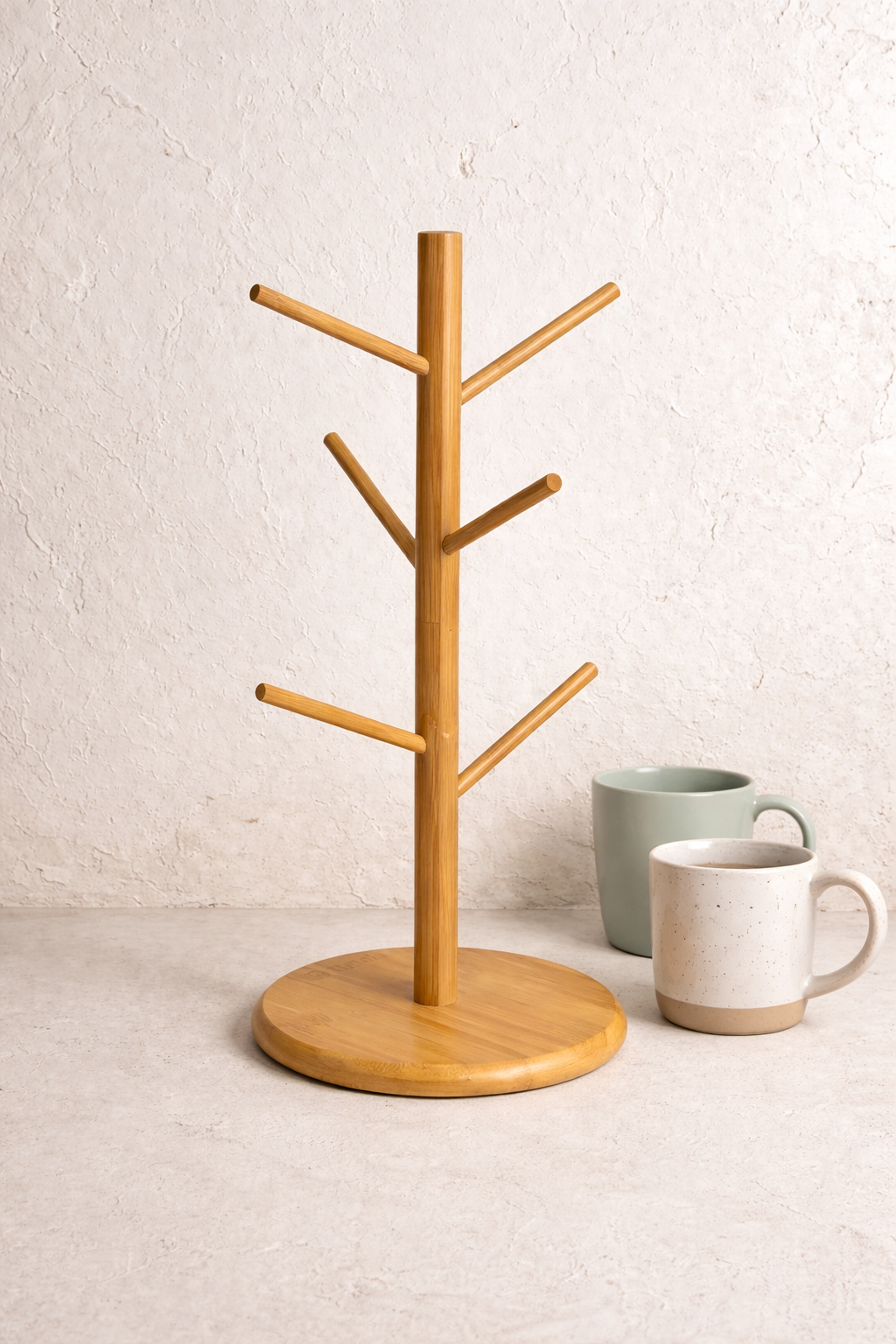 Bambu Kupa & Fincan Askılığı - 34 Cm