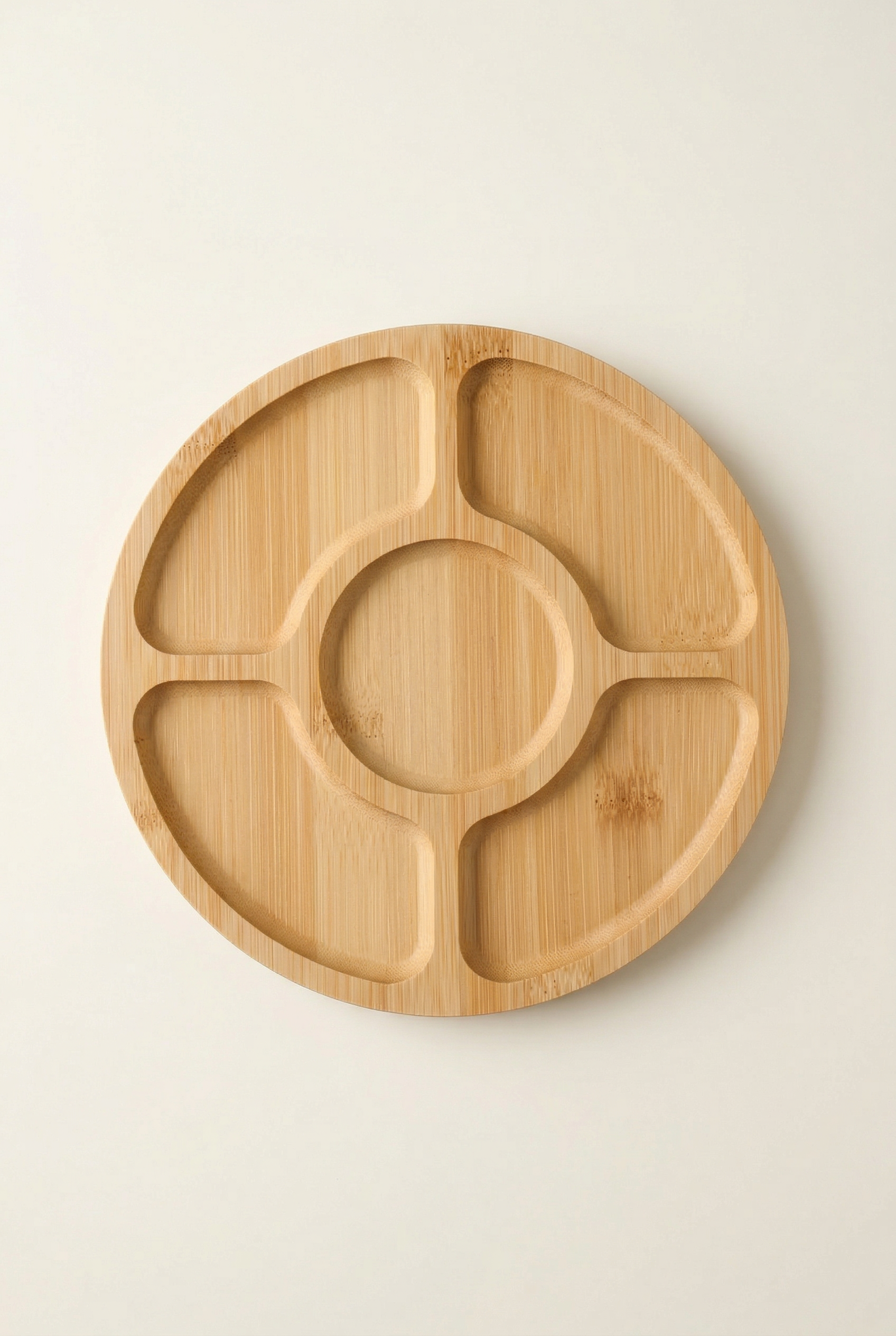 5 Bölmeli Bambu Sunumluk