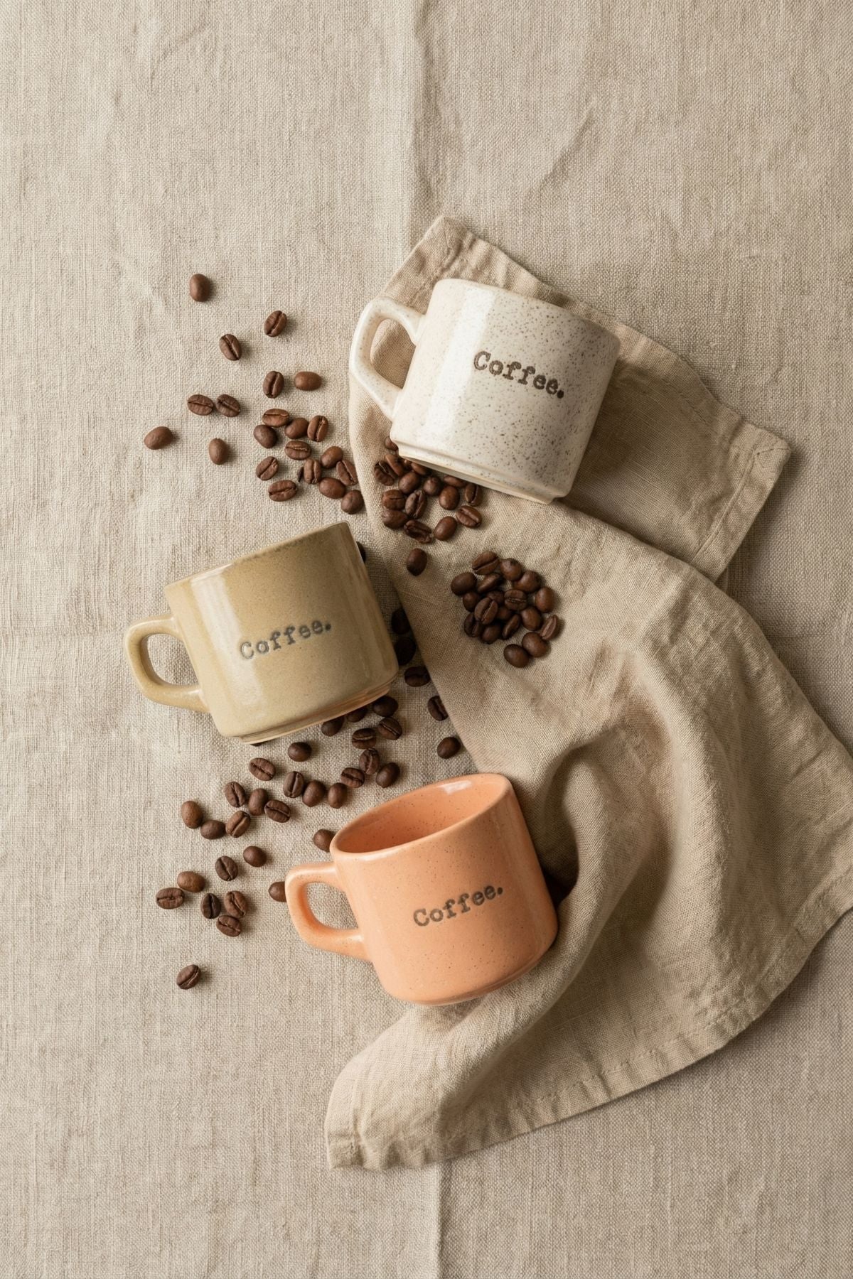 3'lü Coffee Retro Kupa Bardak Set - 300 ML