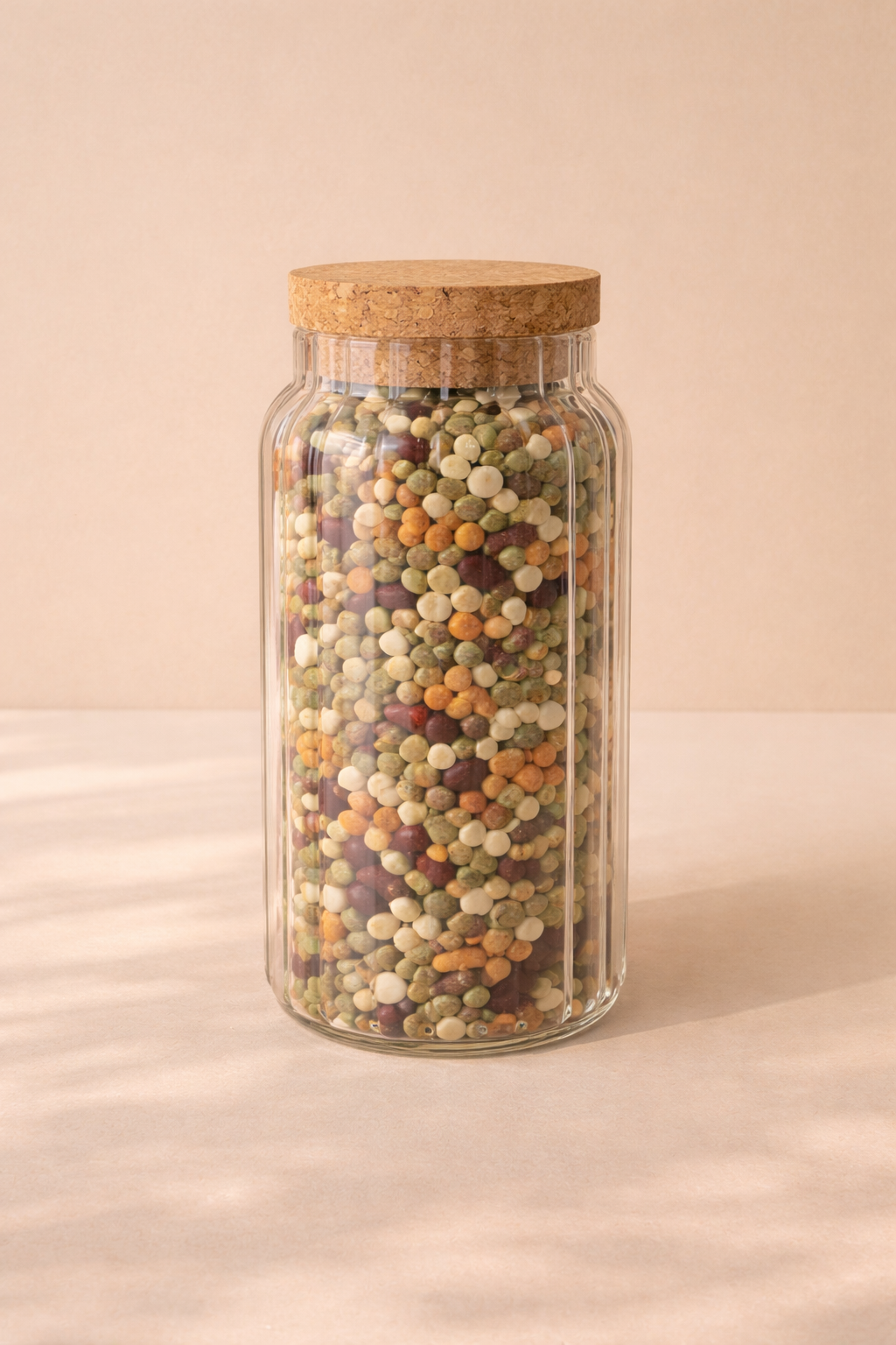 560 Ml Mantar Kapaklı Cam Kavanoz - 16 cm