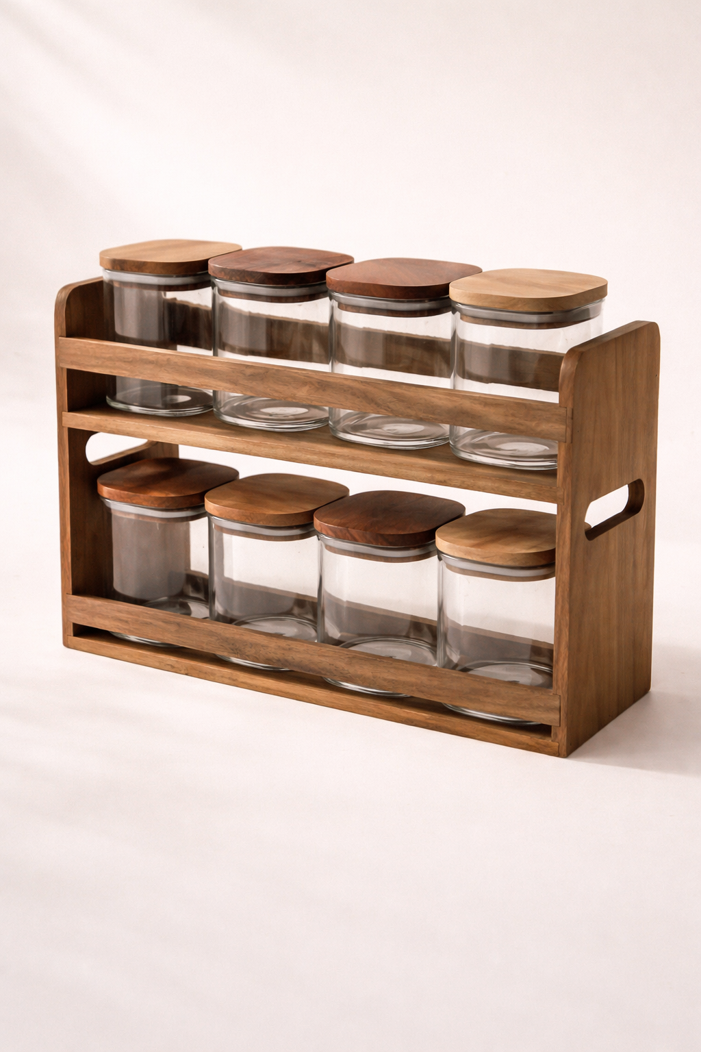 Akasya Standlı 8'li Baharat Takımı