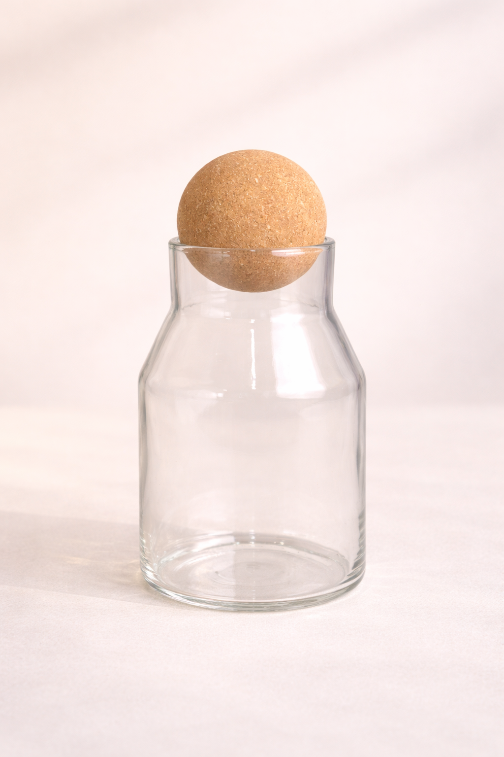 700 Ml Mantar Kapaklı Cam Kavanoz - 15 Cm