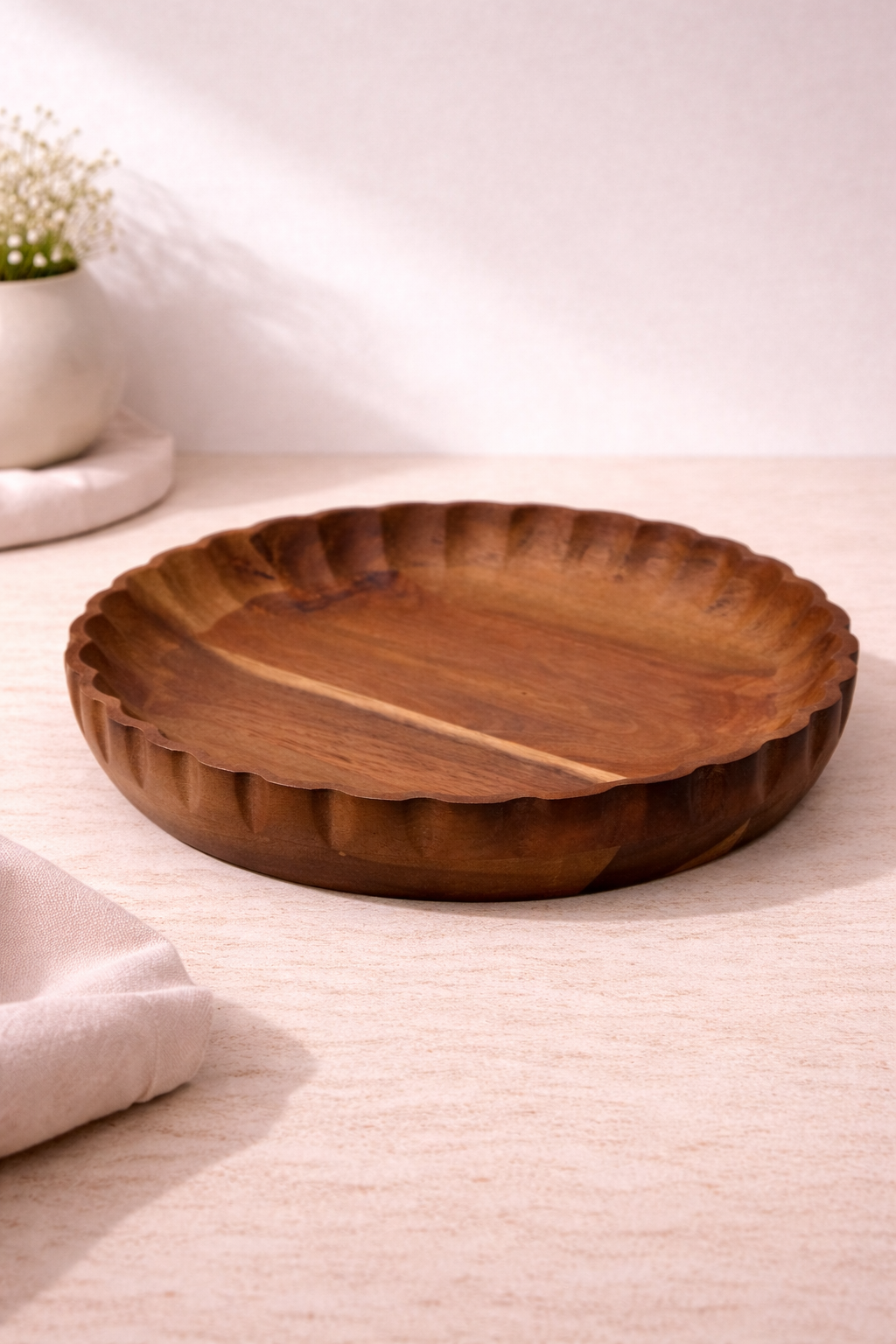 25 Cm Ripple Akasya Kase