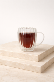 350 Ml Çift Cidarlı Rölyefli Bardak