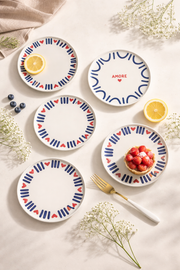 Amore Serisi 6'lı Pasta Tabağı - 20 Cm