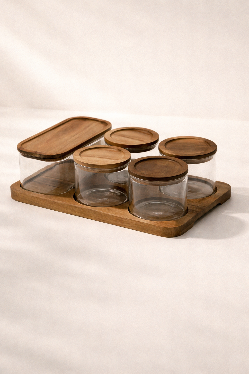 Akasya Tepsili 5'li Sunum Seti & Kahvaltılık