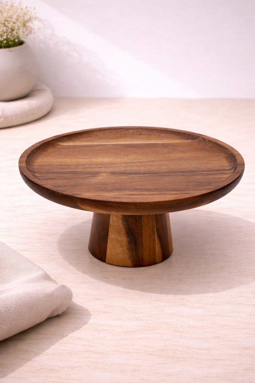 25 Cm Akaya Sunumluk & Pasta Standı