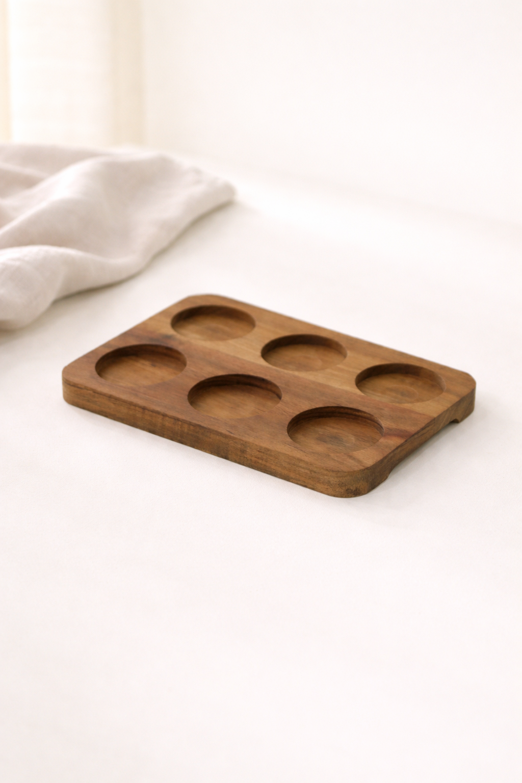 Akasya Standlı 6'lı Cam Kavanoz, Baharat Seti