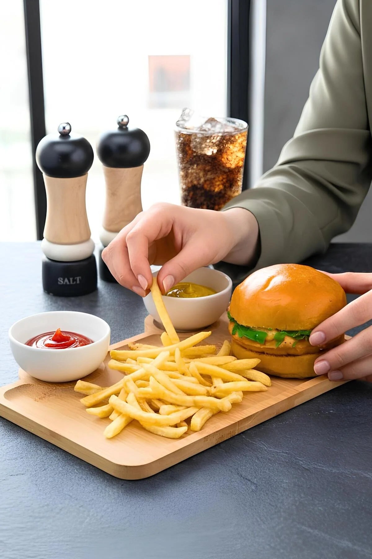 3 Parça Bambu Atıştırmalık & Sunum Seti