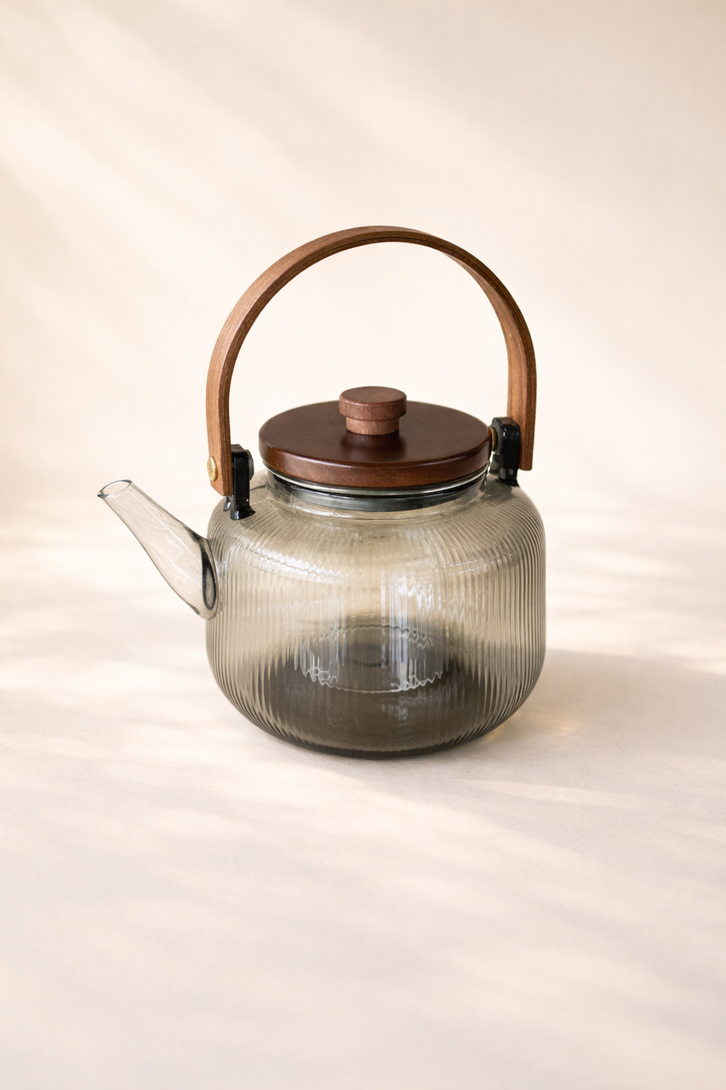 Akasya Kapaklı Boroslikat Cam Demlik - 600 Ml