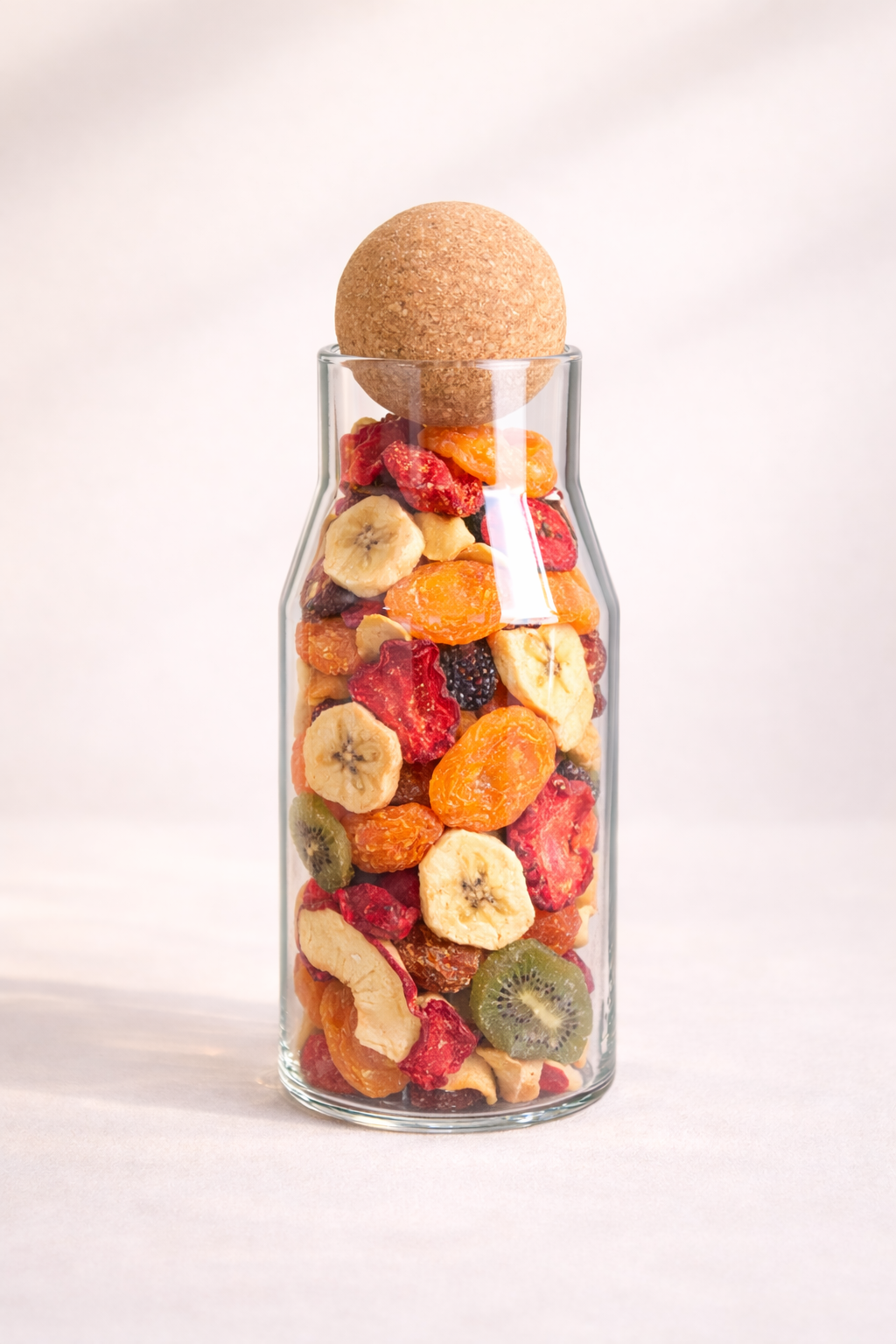 850 Ml Mantar Kapaklı Cam Kavanoz - 18 Cm