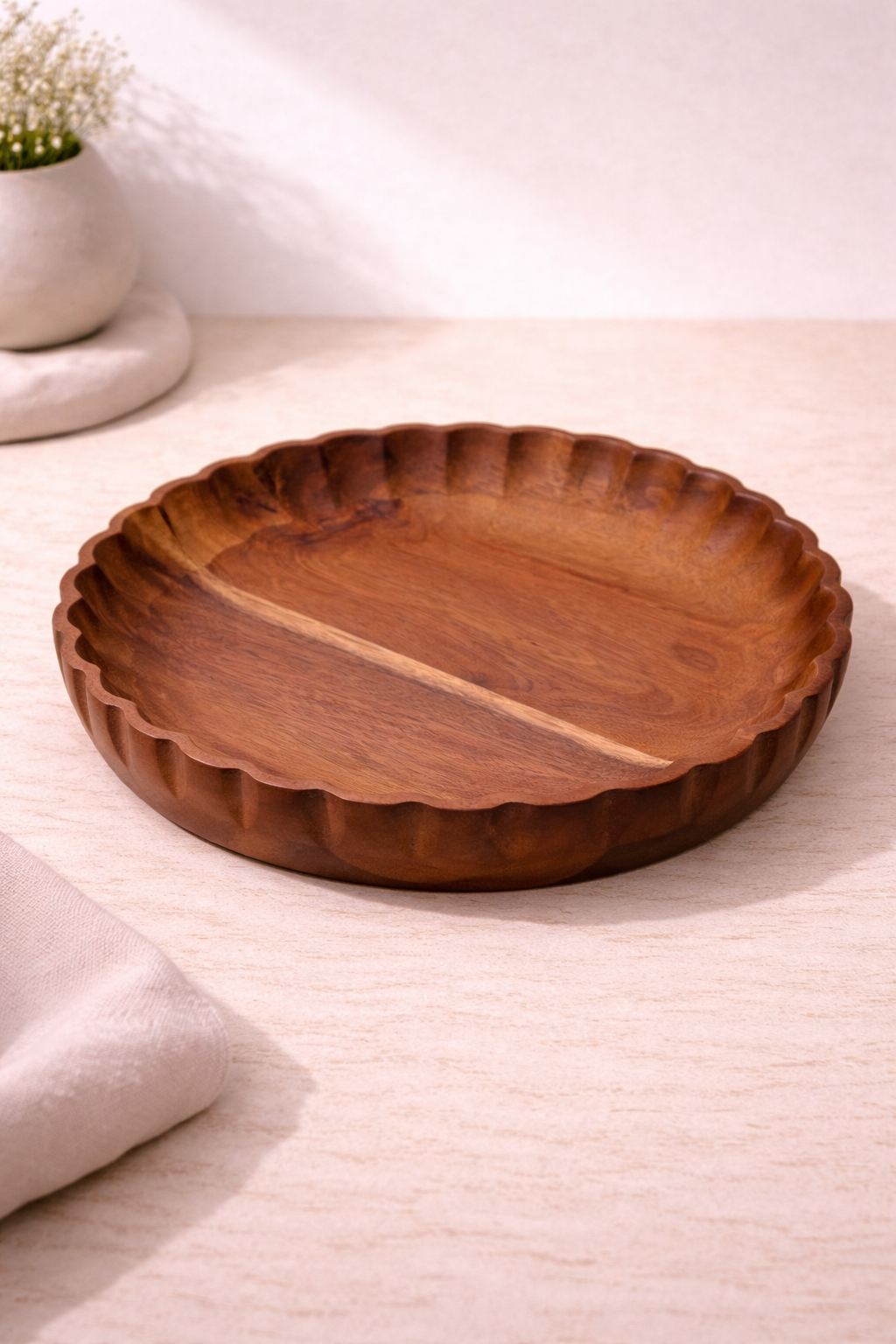 25 Cm Ripple Akasya Kase