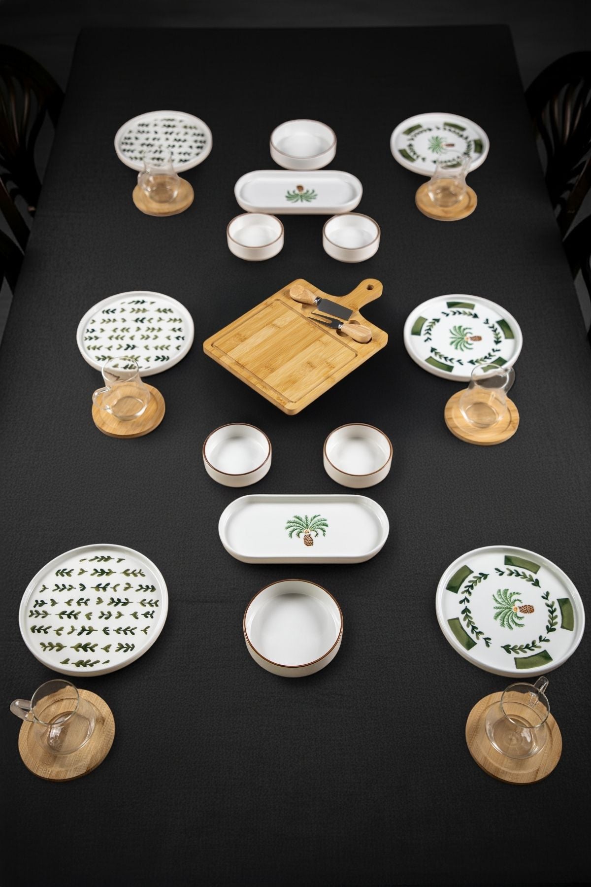 Palmiye Terra Serisi 29 Parça 6 Kişilik Kahvaltı Takımı