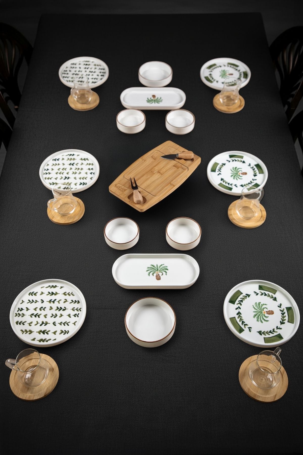 Palmiye Aura Serisi 29 Parça 6 Kişilik Kahvaltı Takımı