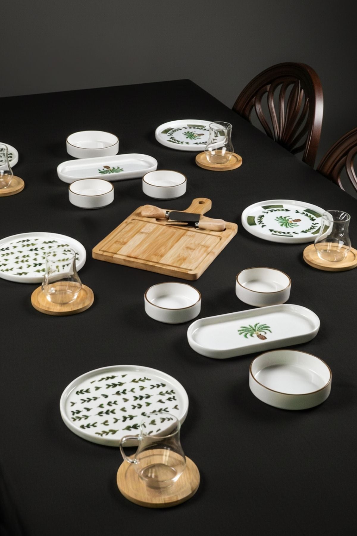 Palmiye Terra Serisi 29 Parça 6 Kişilik Kahvaltı Takımı