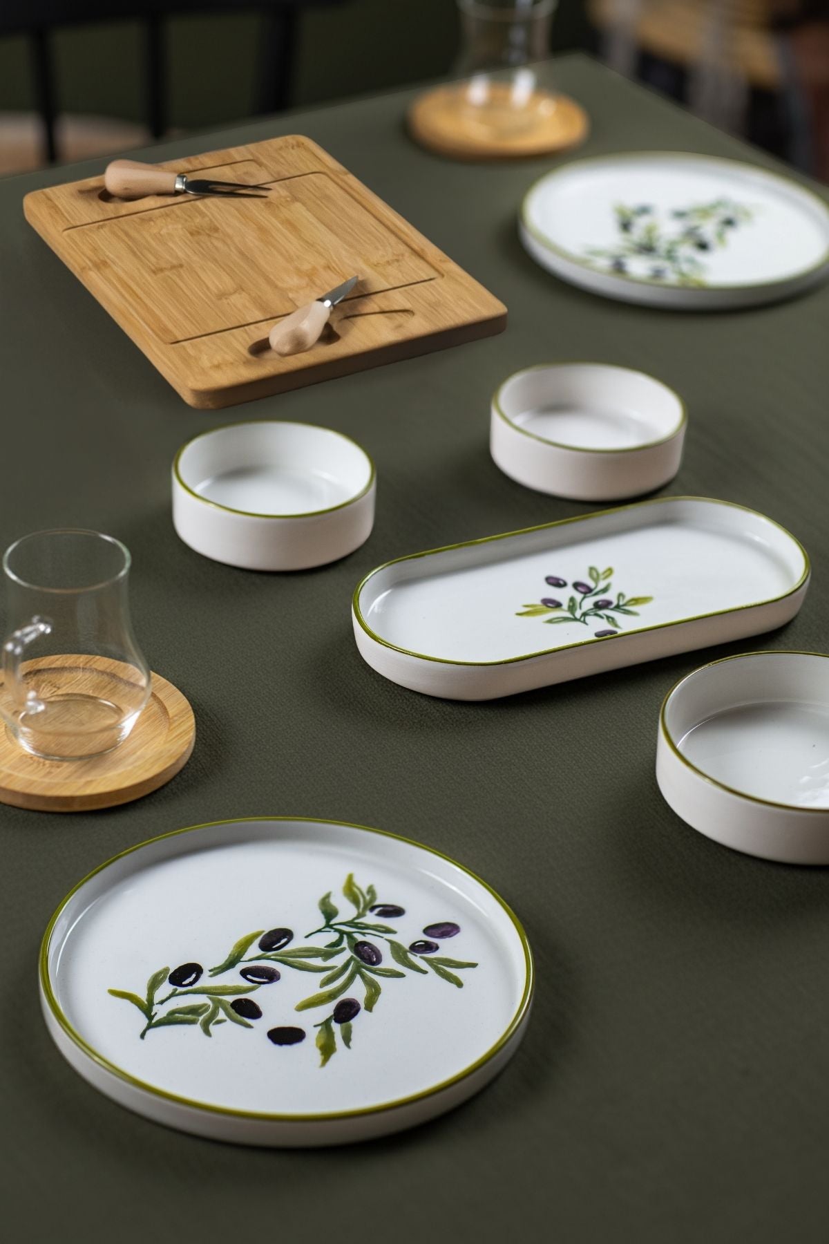 Olive Natura Serisi 29 Parça 6 Kişilik Kahvaltı Takımı