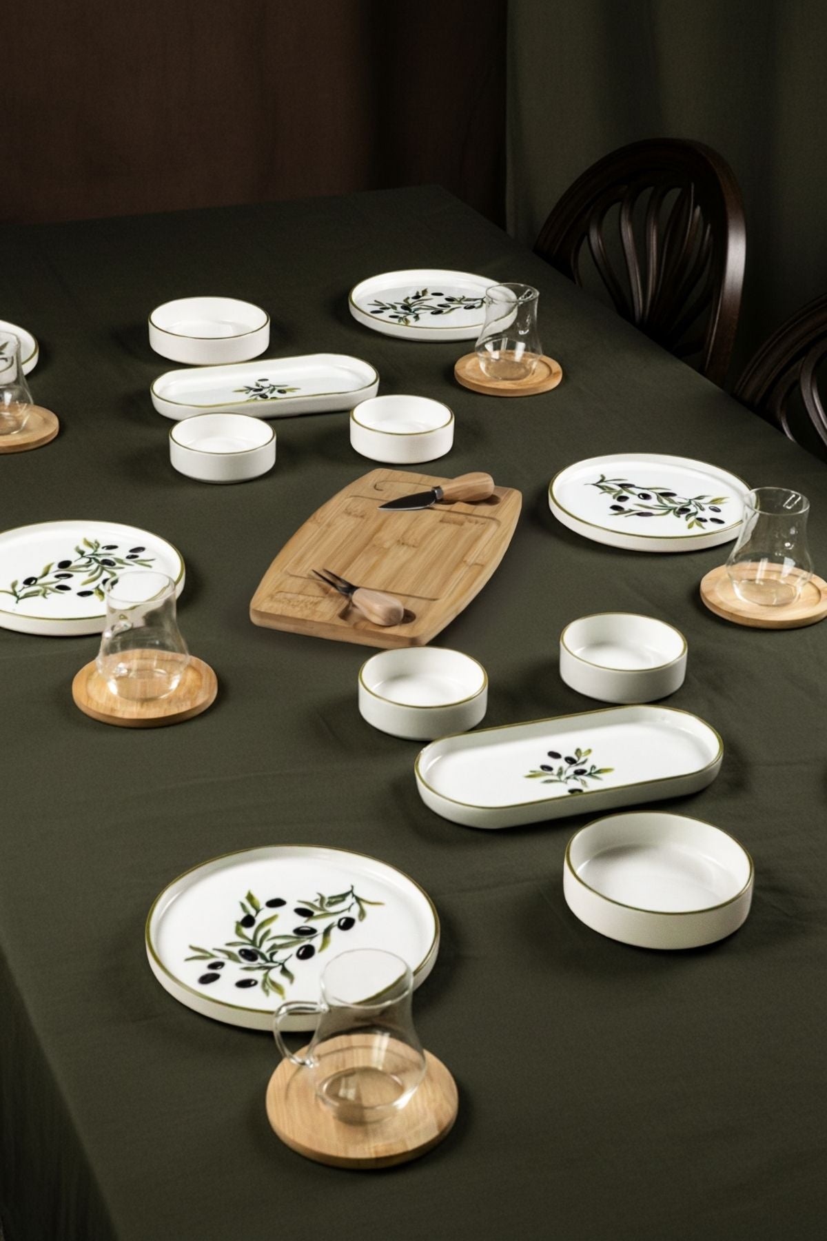 Olive Aura Serisi 29 Parça 6 Kişilik Kahvaltı Takımı