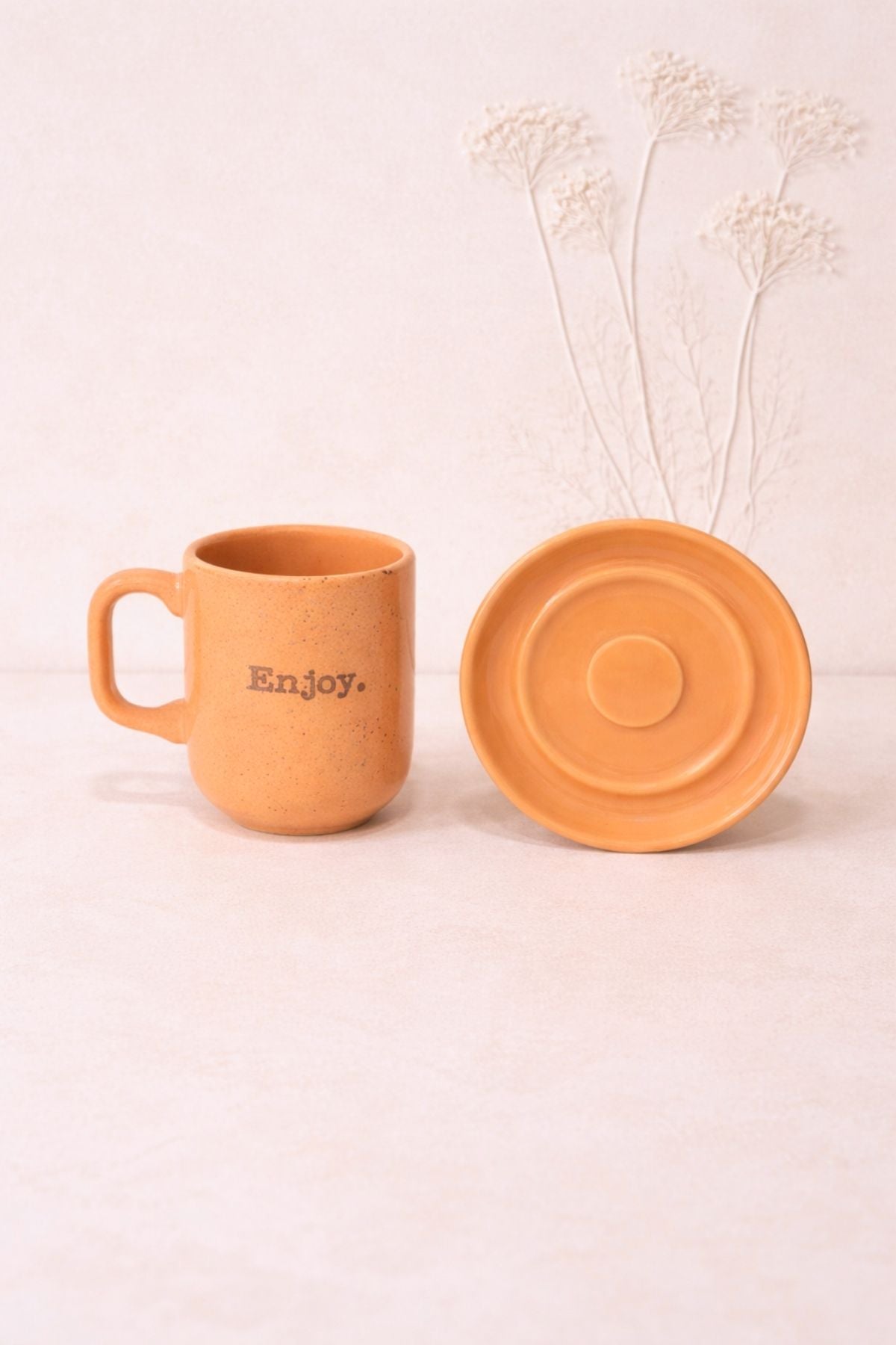 Enjoy Retro Desen Kupa 150 ML - Turuncu