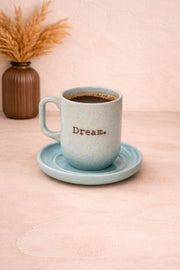 Dream Retro Desen Kupa 150 ML - Mavi