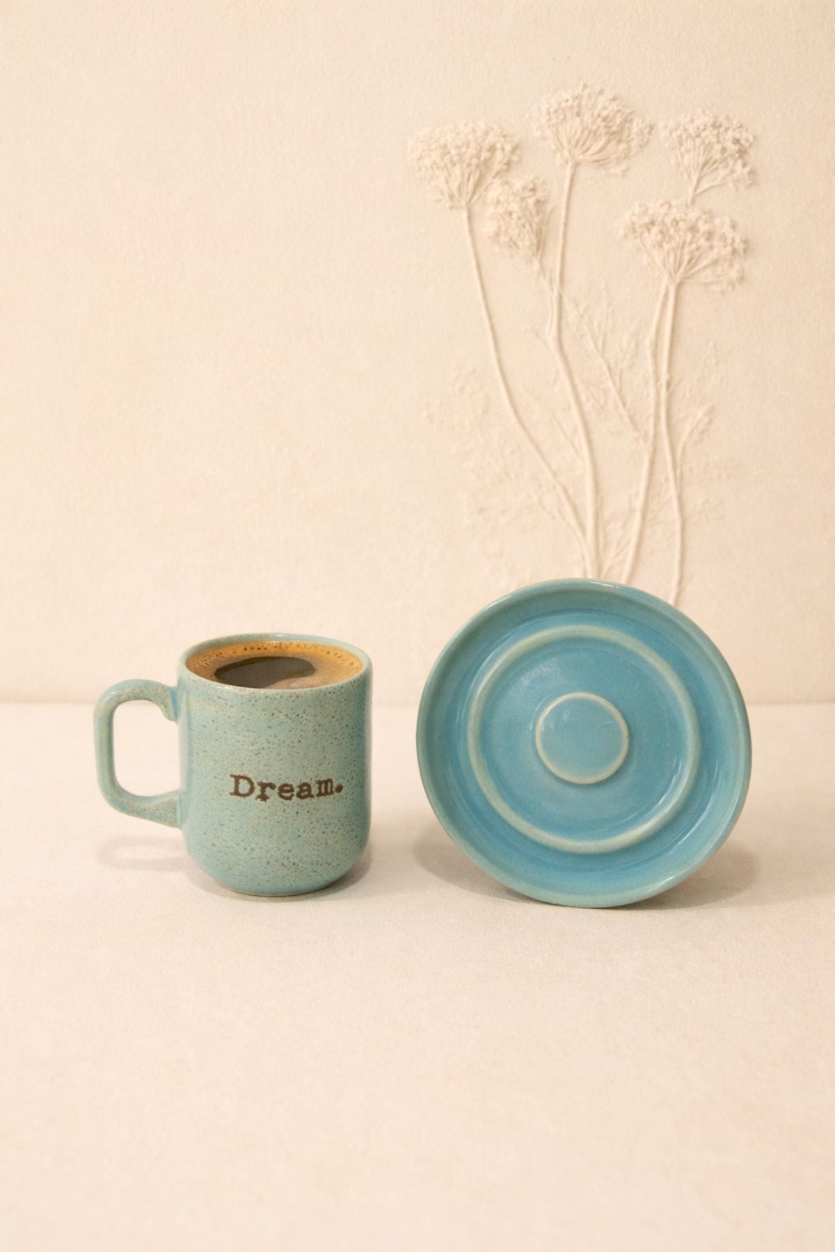 Dream Retro Desen Kupa 150 ML - Mavi
