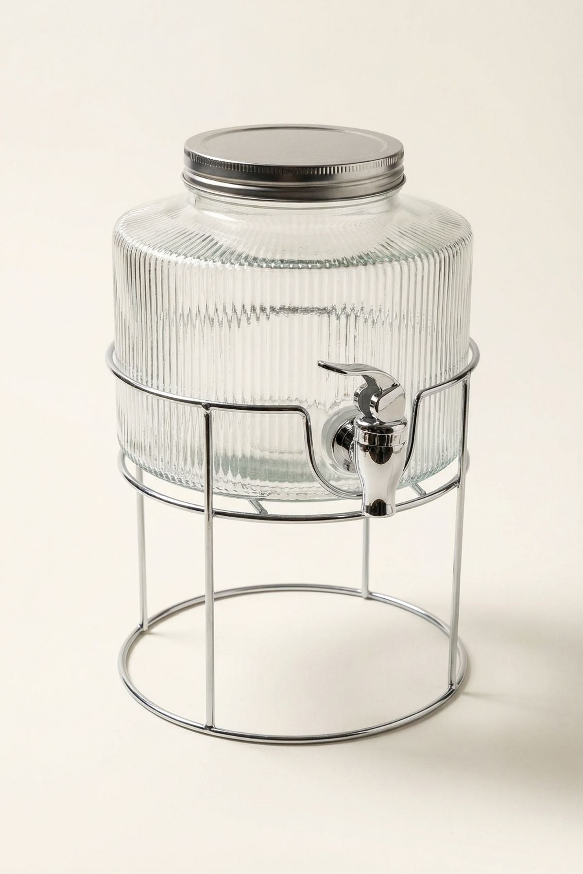 Metal Standlı 2,5 Litre Cam Sebil, Şerbetlik