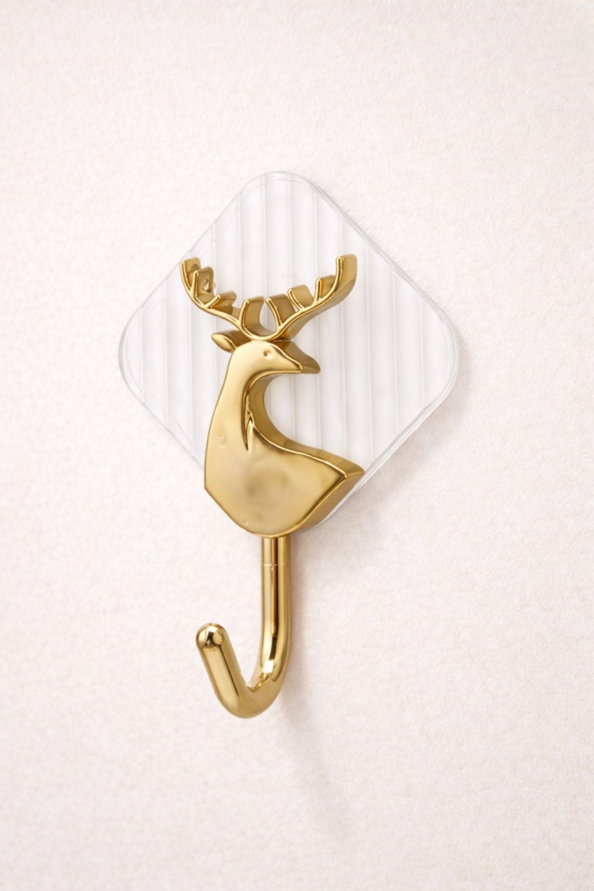 4'lü Yapışkanlı Plastik Mutfak & Banyo Askısı - Şeffaf (3 Kg Taşıma Kapasiteli)