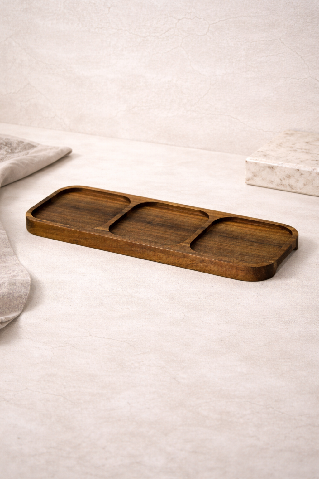 Akasya Standlı Kaşıklı 3'lü Baharat Seti (350 Ml x 3)