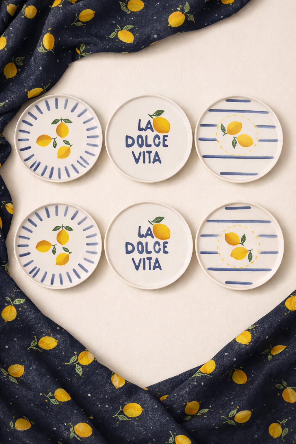 Lime Serisi 6'lı Pasta Tabağı - 20 Cm