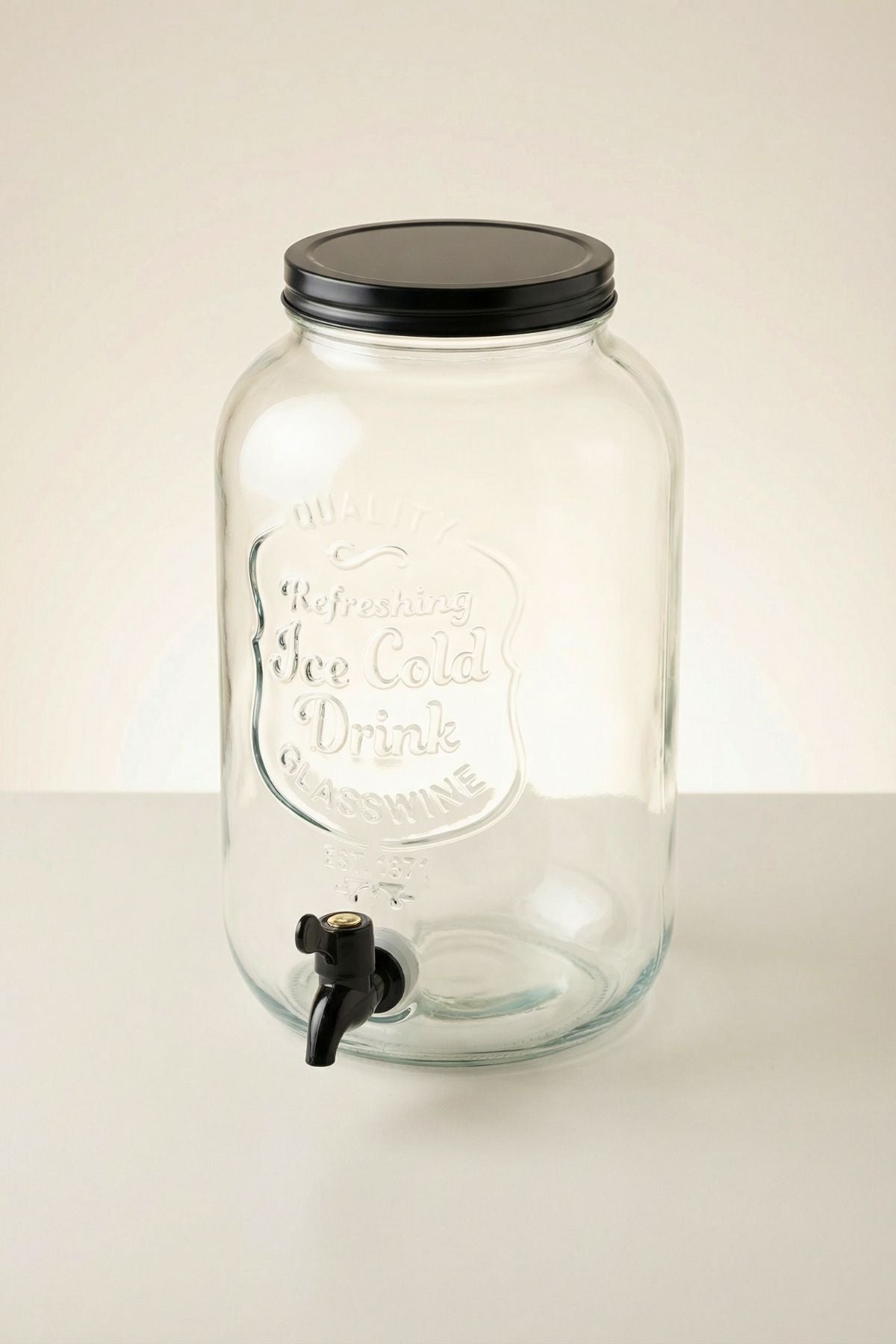 4 Litre Retro Desen Cam Sebil, Ramazan Şerbetliği