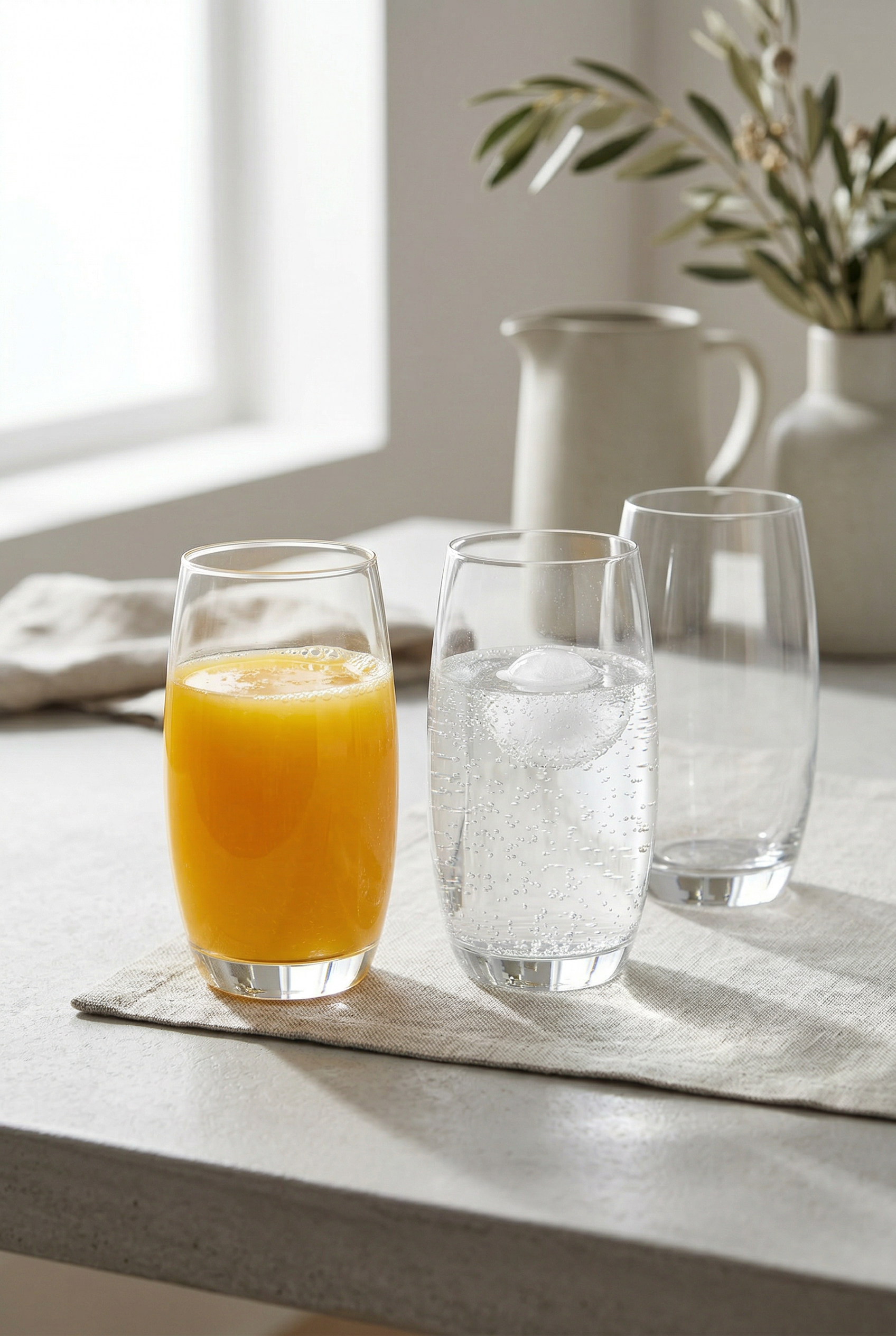 6'lı Kristal Cam Meşrubat Bardak Seti – Premium Büyük Boy Tasarım - 520 ML