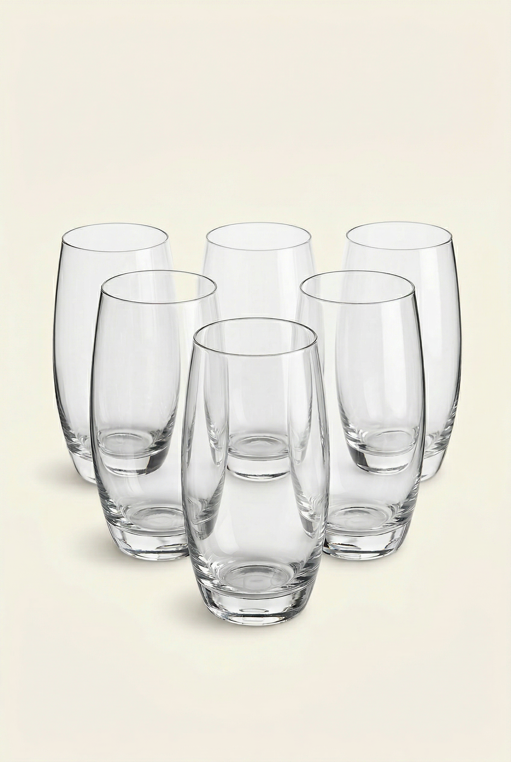 6'lı Kristal Cam Meşrubat Bardak Seti – Premium Büyük Boy Tasarım - 520 ML