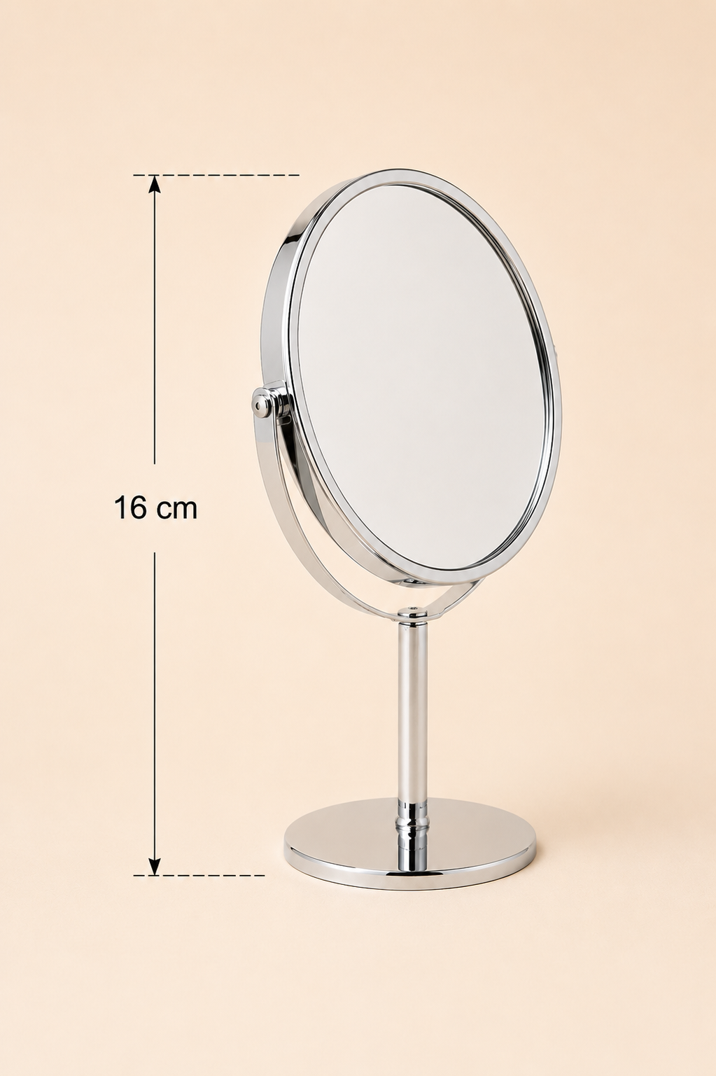 Metal Ayaklı Oval Ayna - 16 Cm
