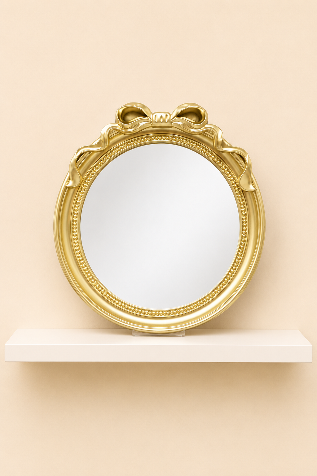 Dekoratif Duvar Aynası Yuvarlak Gold- 49*19 Cm