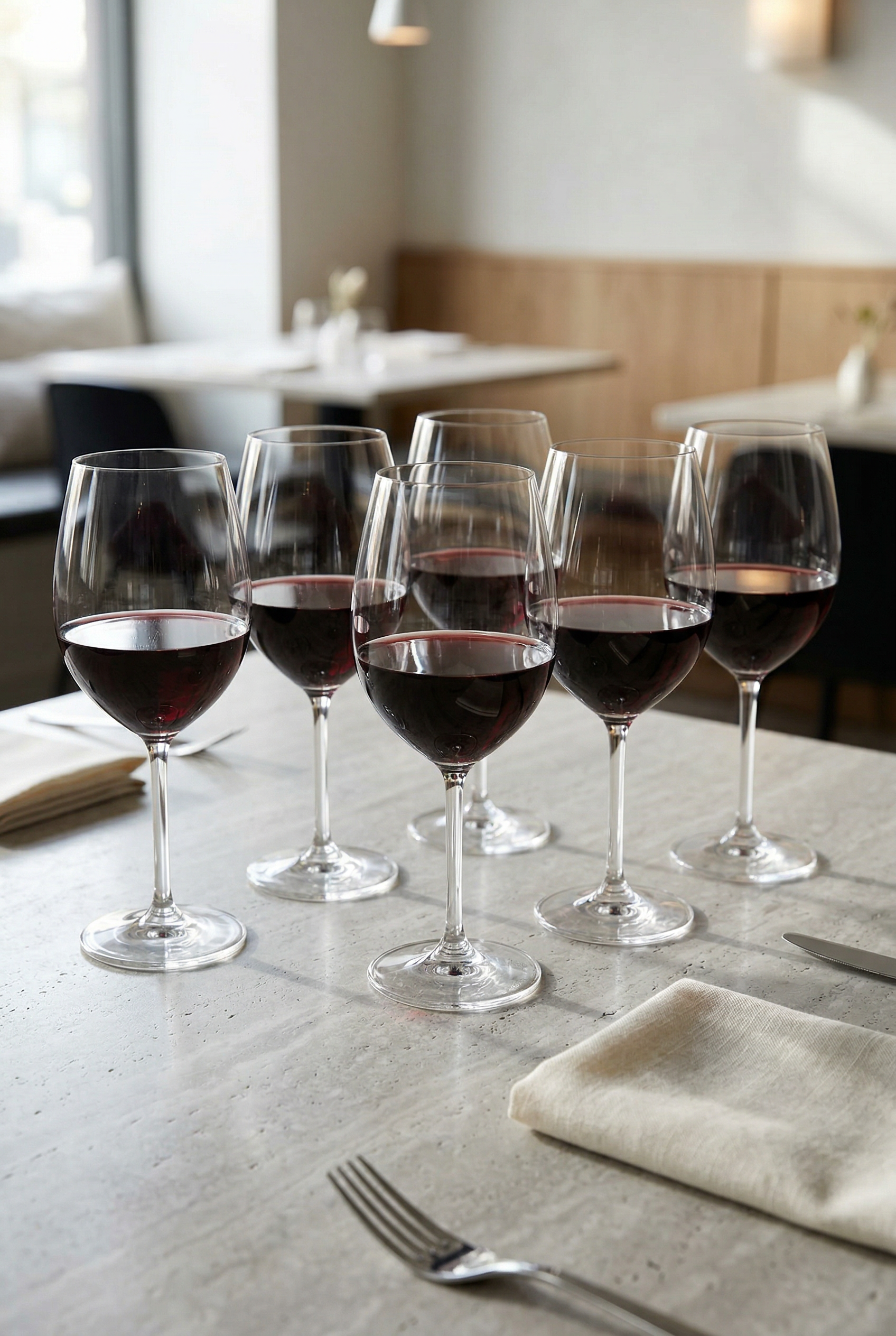 6'lı Kristal Geniş Hazneli Cam Kadeh Seti - 430 ML