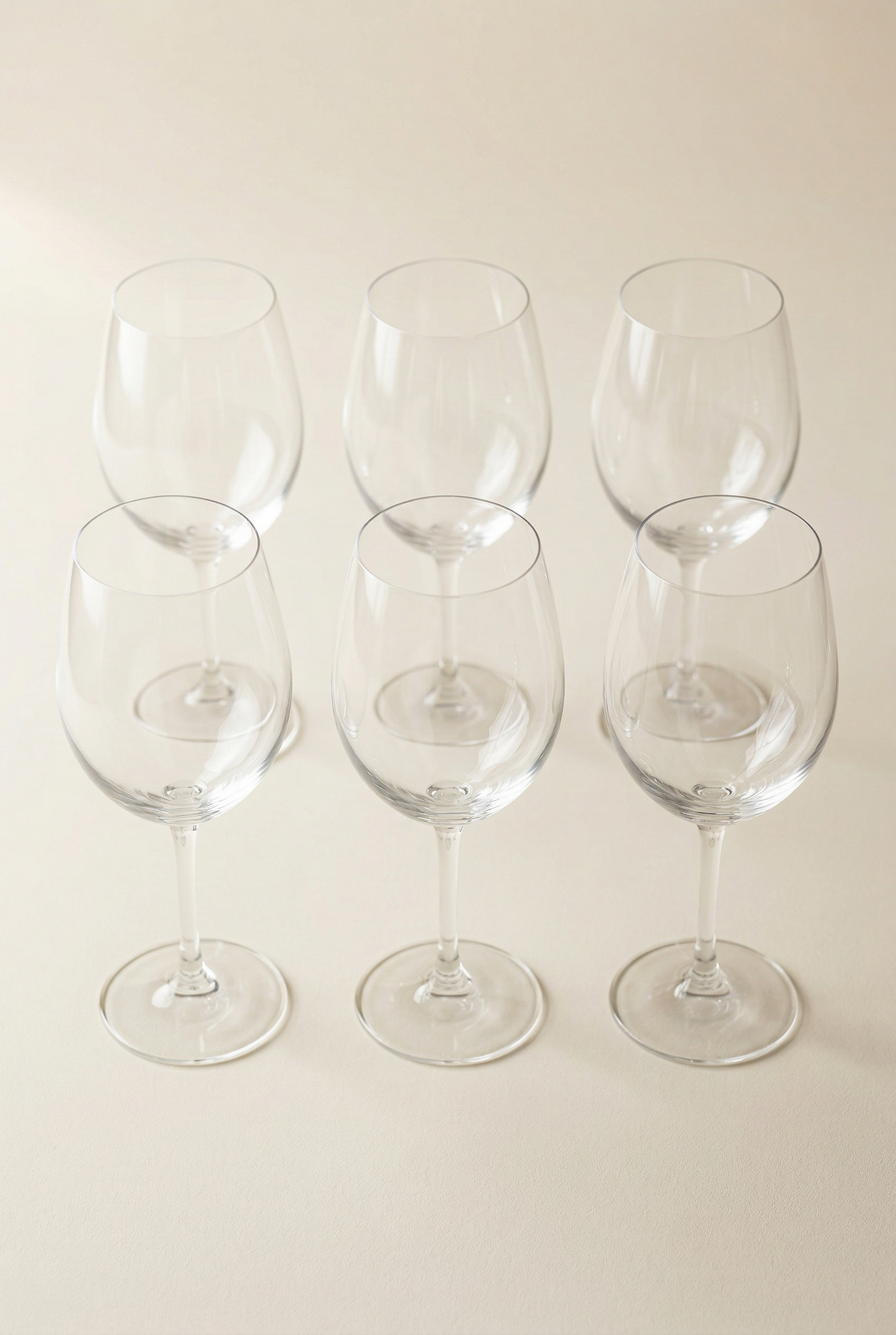 6'lı Kristal Geniş Hazneli Cam Kadeh Seti - 430 ML