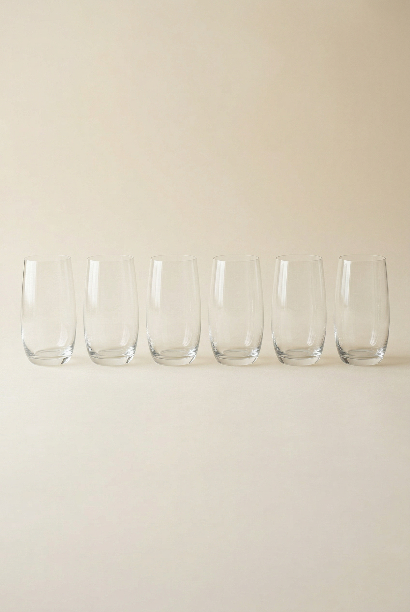 6'lı Kristal Cam Meşrubat Bardağı - 500 ML