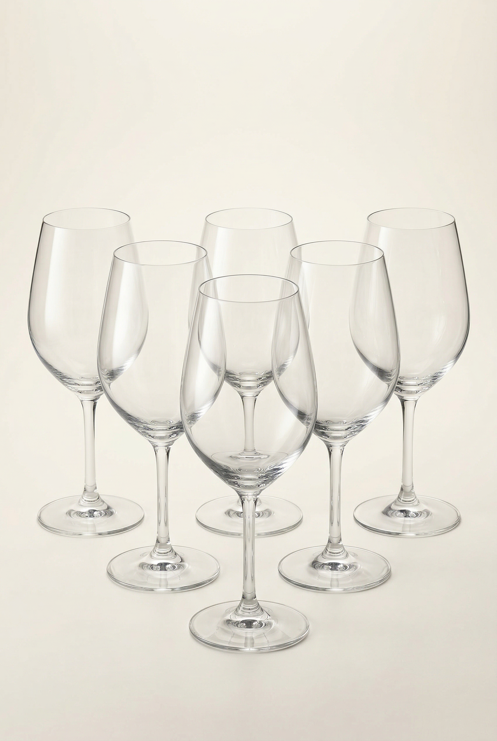 6'lı Kristal Cam Şarap Kadeh Seti - 460 ML