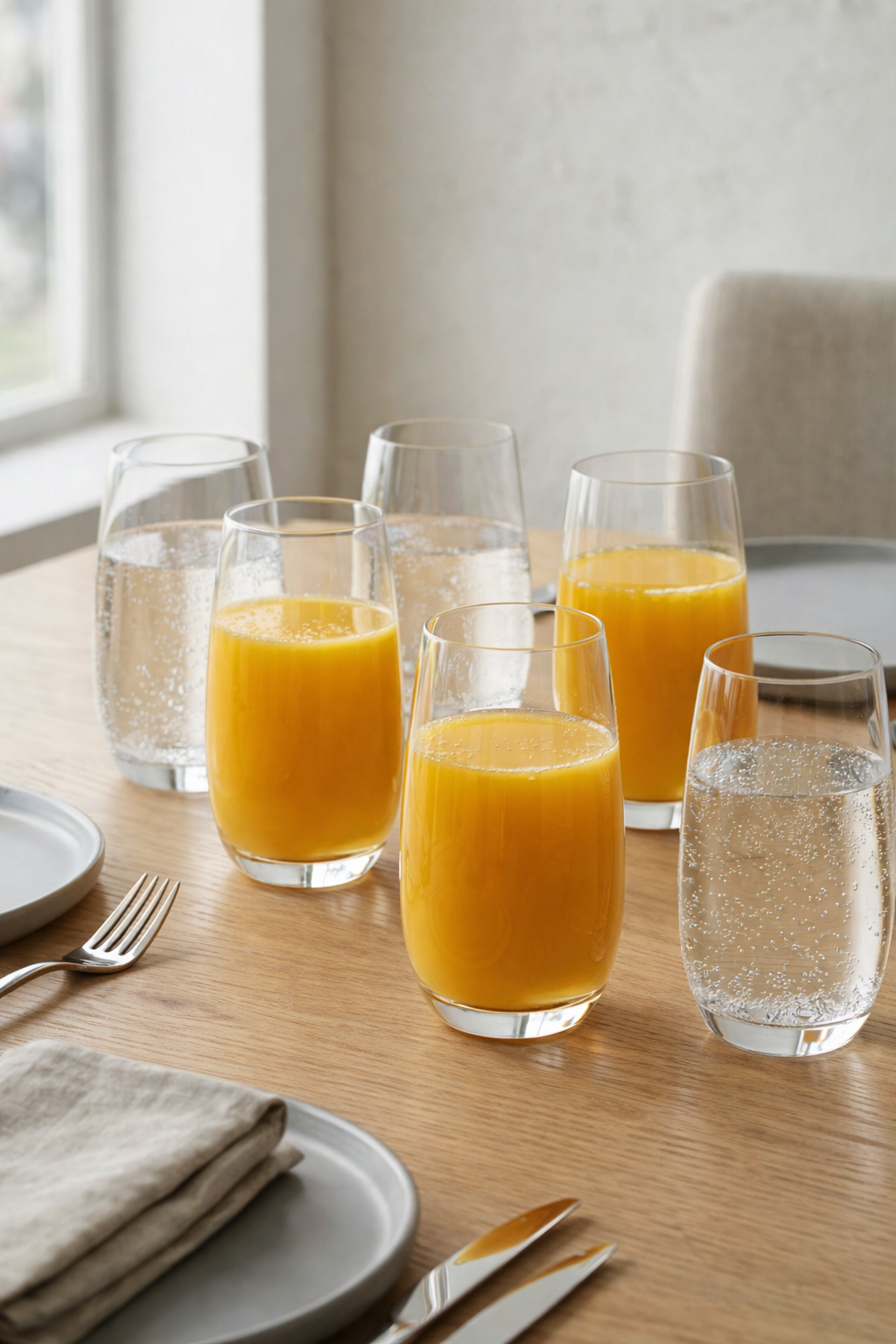 6'lı Kristal Cam Meşrubat Bardağı - 500 ML