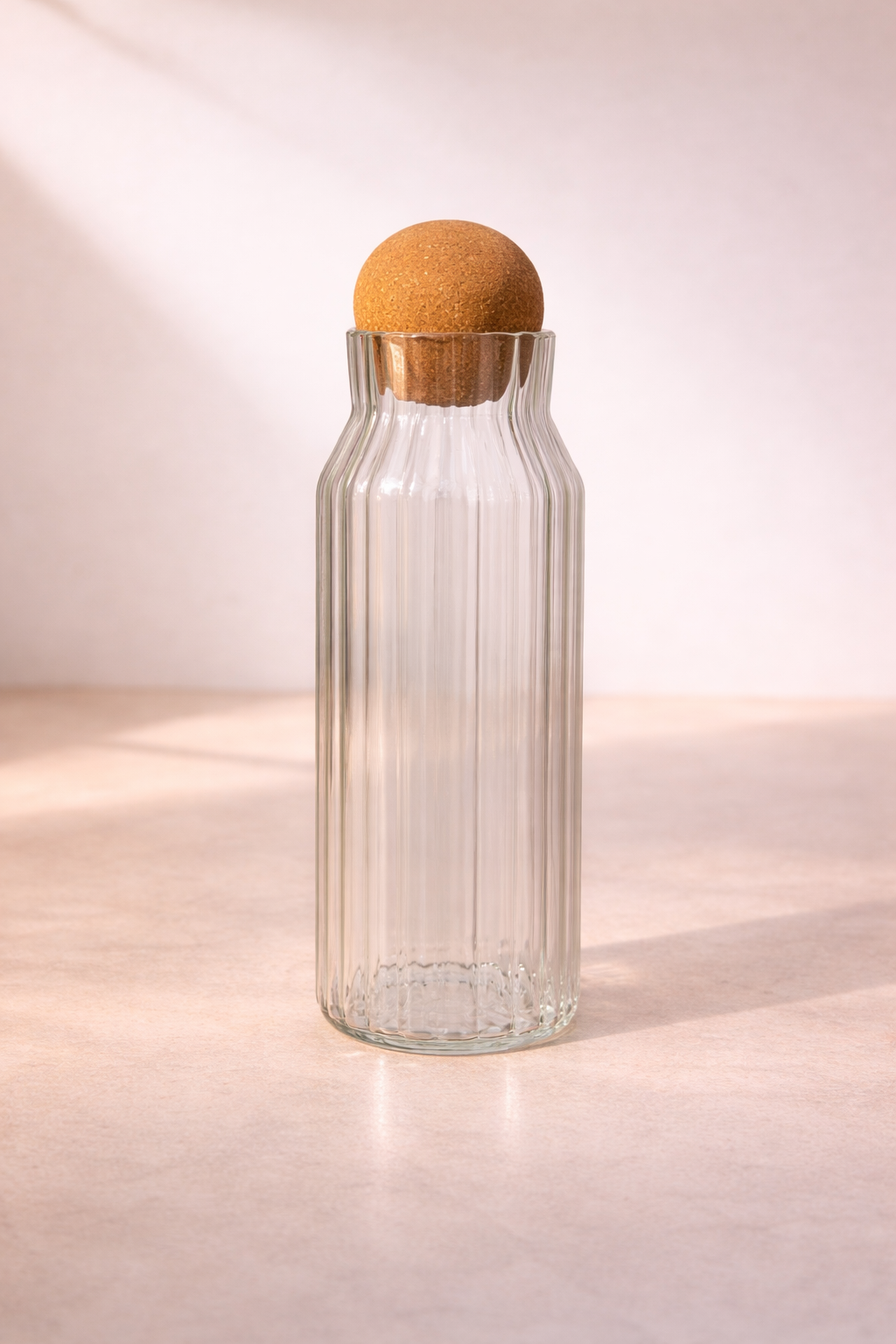 1080 Ml Mantar Kapaklı Cam Kavanoz - 26 Cm