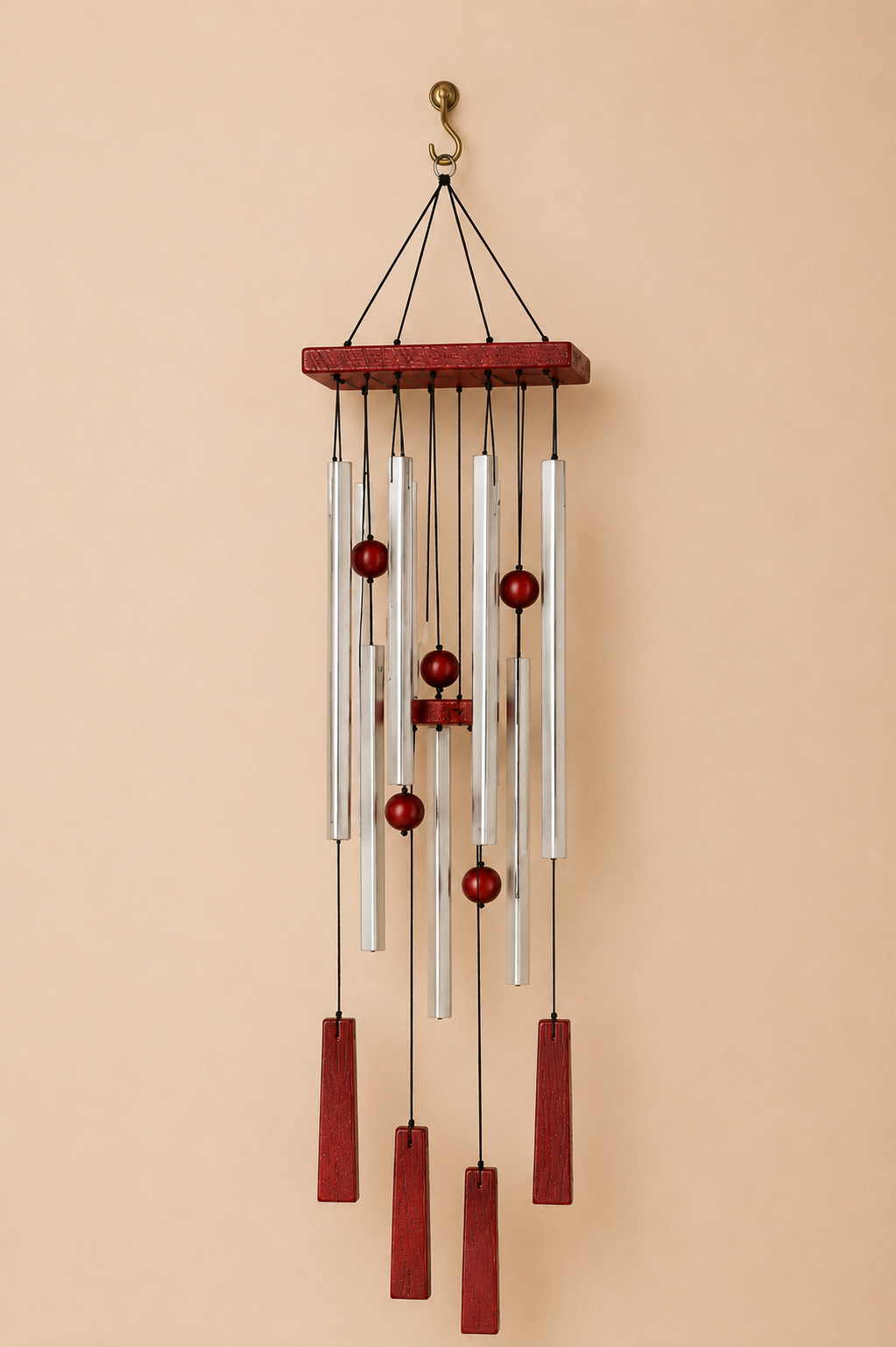 Bamboo Tone Rüzgar Çanı - Gümüş Renk