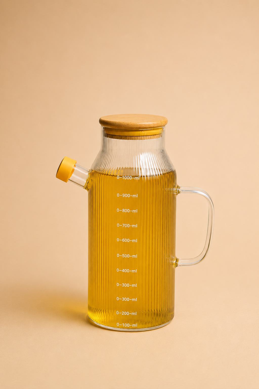 1 Litre Borosilikat Cam Yağdanlık