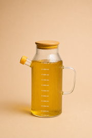 1 Litre Borosilikat Cam Yağdanlık